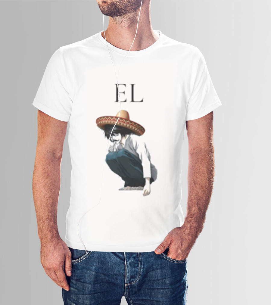 El L Death Note Mariachi Sombrero T-Shirt