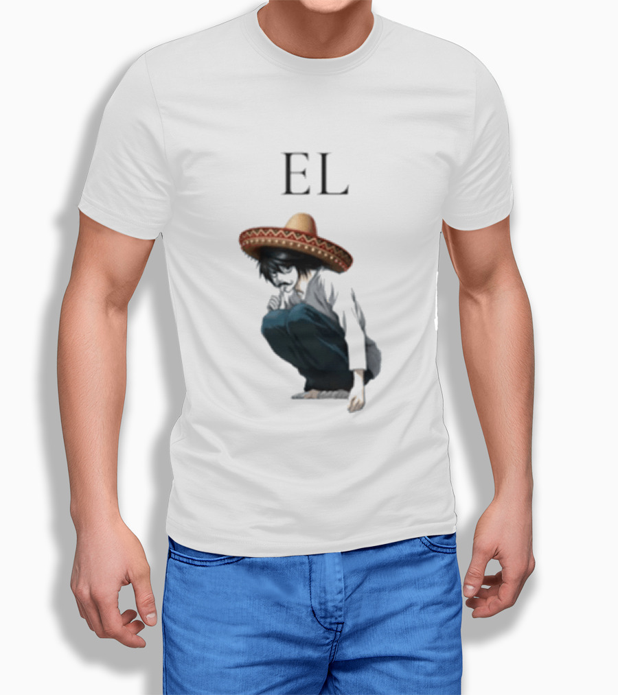 El L Death Note Mariachi Sombrero T-Shirt