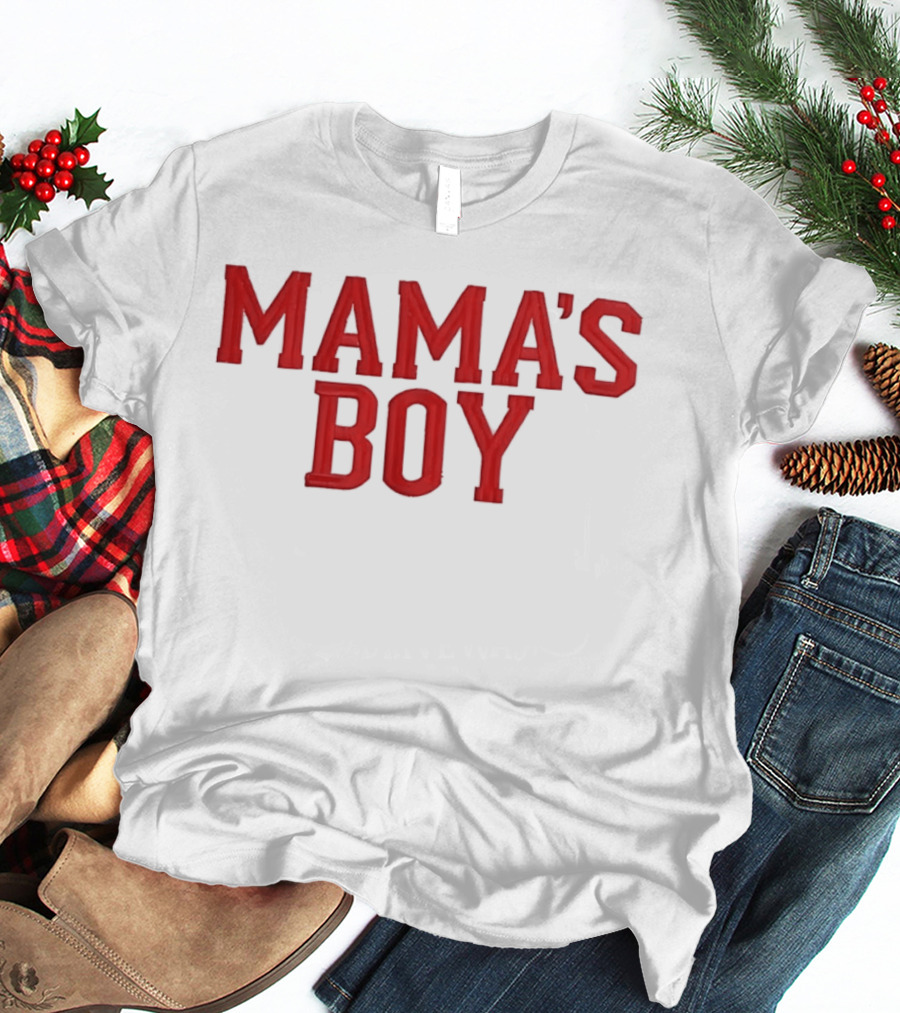 Mama's Boy Red Varsity T-Shirt