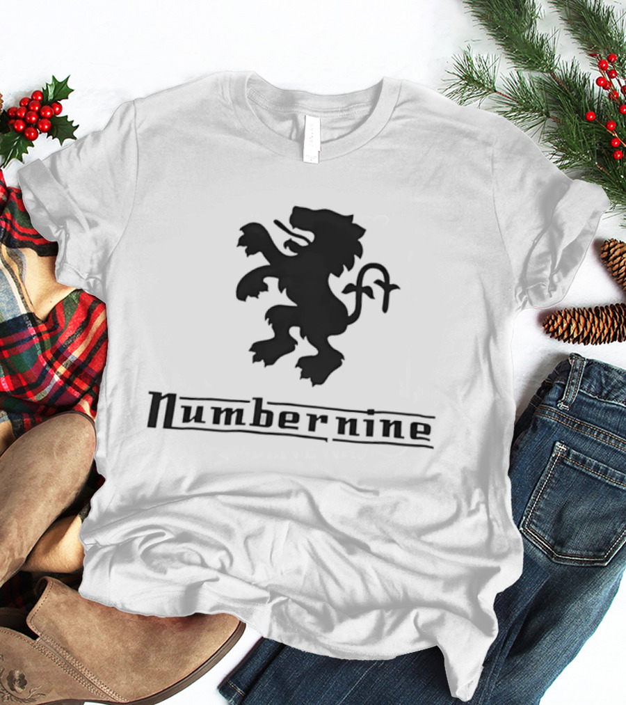 Numbernine Black Heraldic Lion T-Shirt
