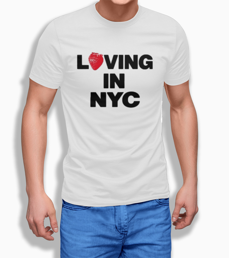 Olivia Dean Loving In NYC Tour 2026 Strawberry Heart Edition T-Shirt