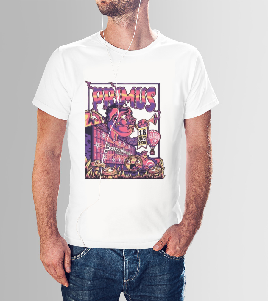 Barrowland Ballroom Primus Concert August 18 2026 Glasgow UK Animated Music Event T-Shirt