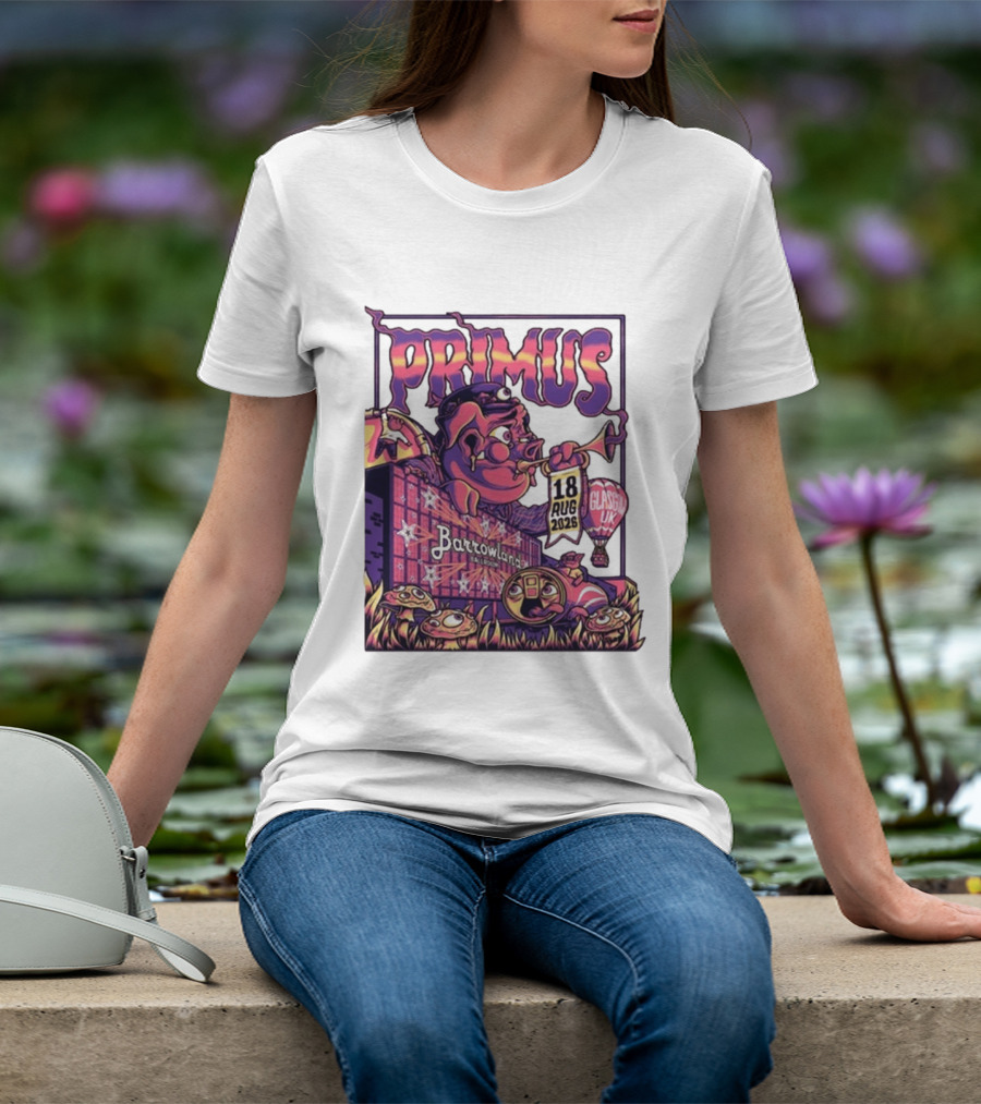 Barrowland Ballroom Primus Concert August 18 2026 Glasgow UK Animated Music Event T-Shirt