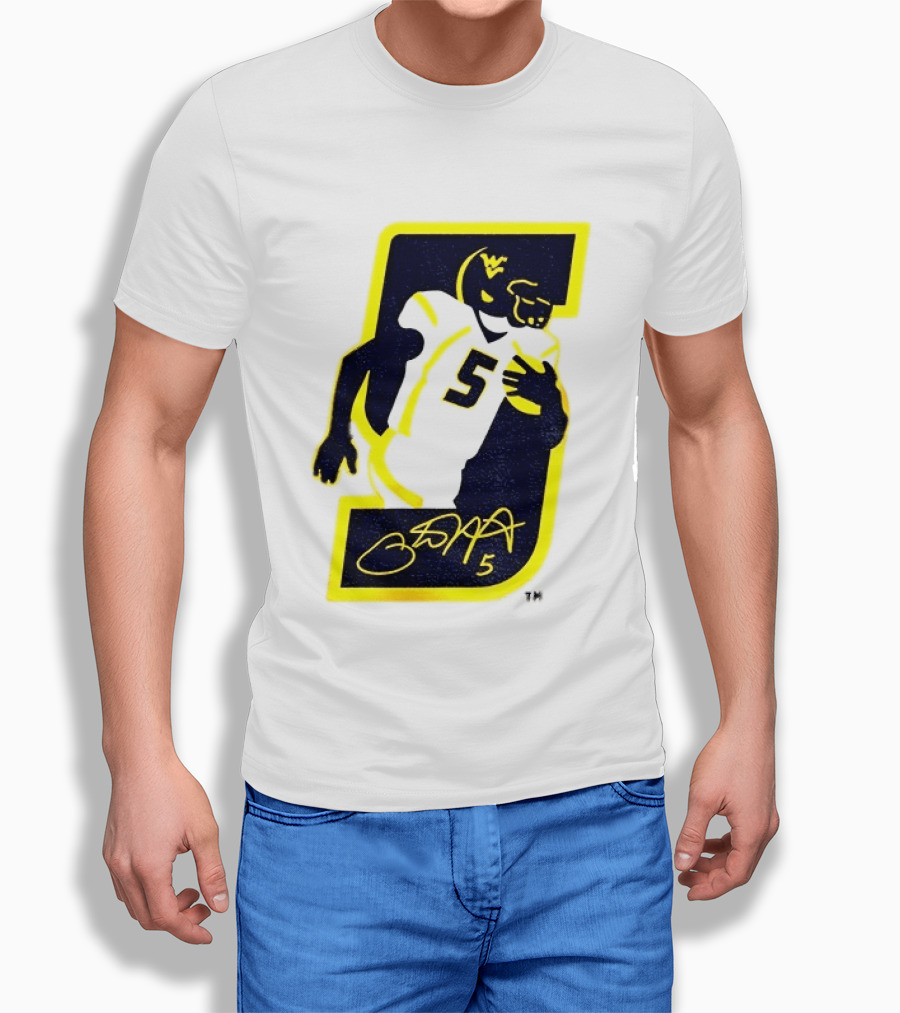 Thank You Pat White 5 West Virginia Mountaineers Retirement 84 T-Shirt
