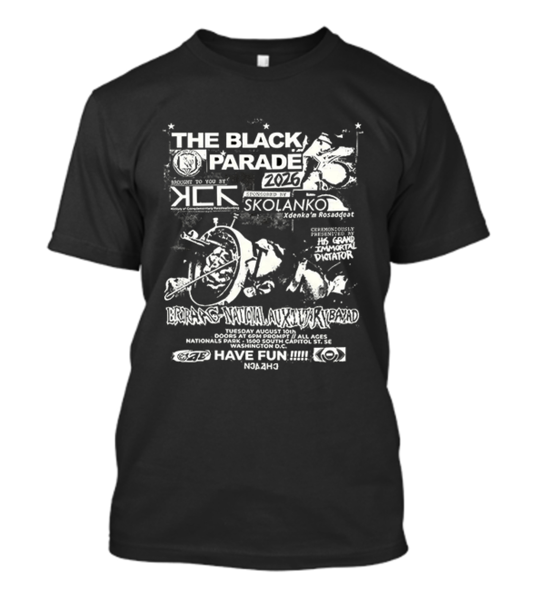 The Black Parade 2026 My Chemical Romance Event Concert Skolanko 34th Annual Music Festival Have Fun T-Shirt