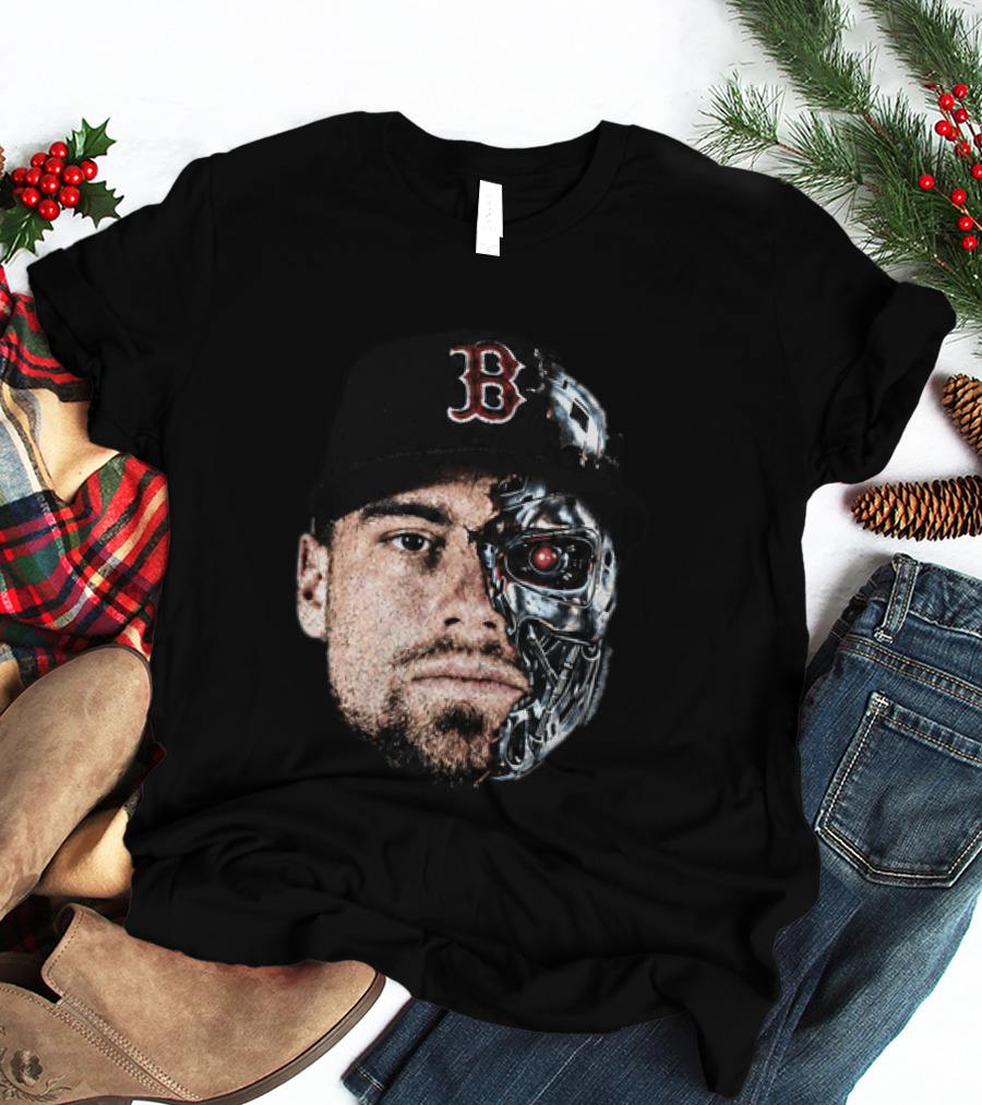 Caleb Durbin Terminator Face Boston Cap Robo Fusion T-Shirt