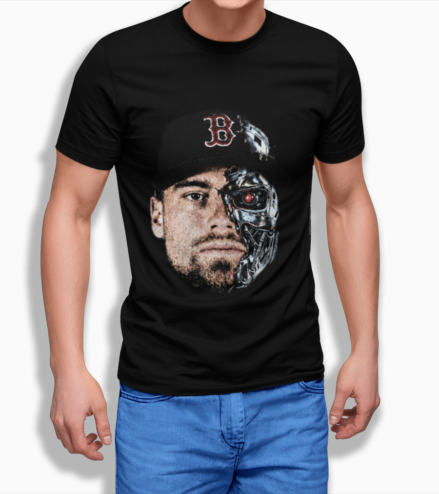 Caleb Durbin Terminator Face Boston Cap Robo Fusion T-Shirt