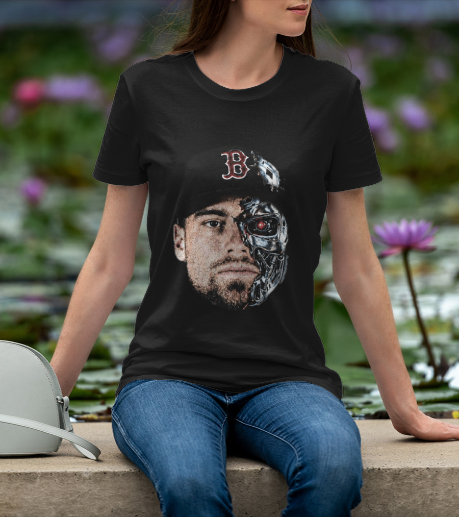 Caleb Durbin Terminator Face Boston Cap Robo Fusion T-Shirt