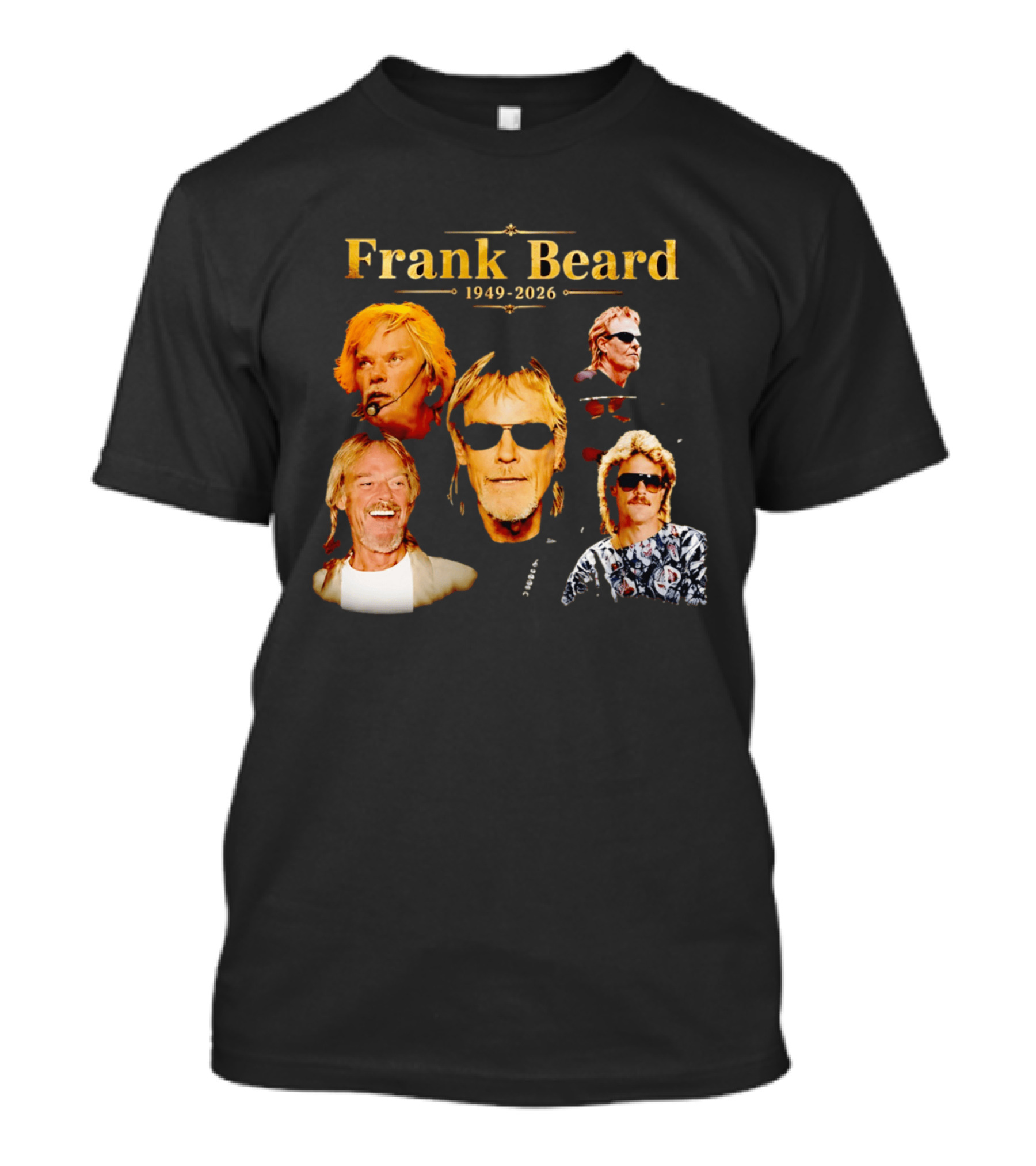 Frank Beard 1949 2026 Memorial Collage T-Shirt