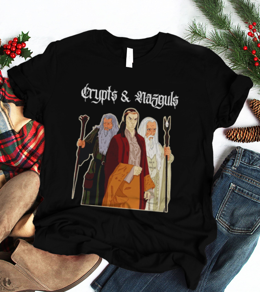 Crypts & Nazguls Dark Wizards Fantasy T-Shirt