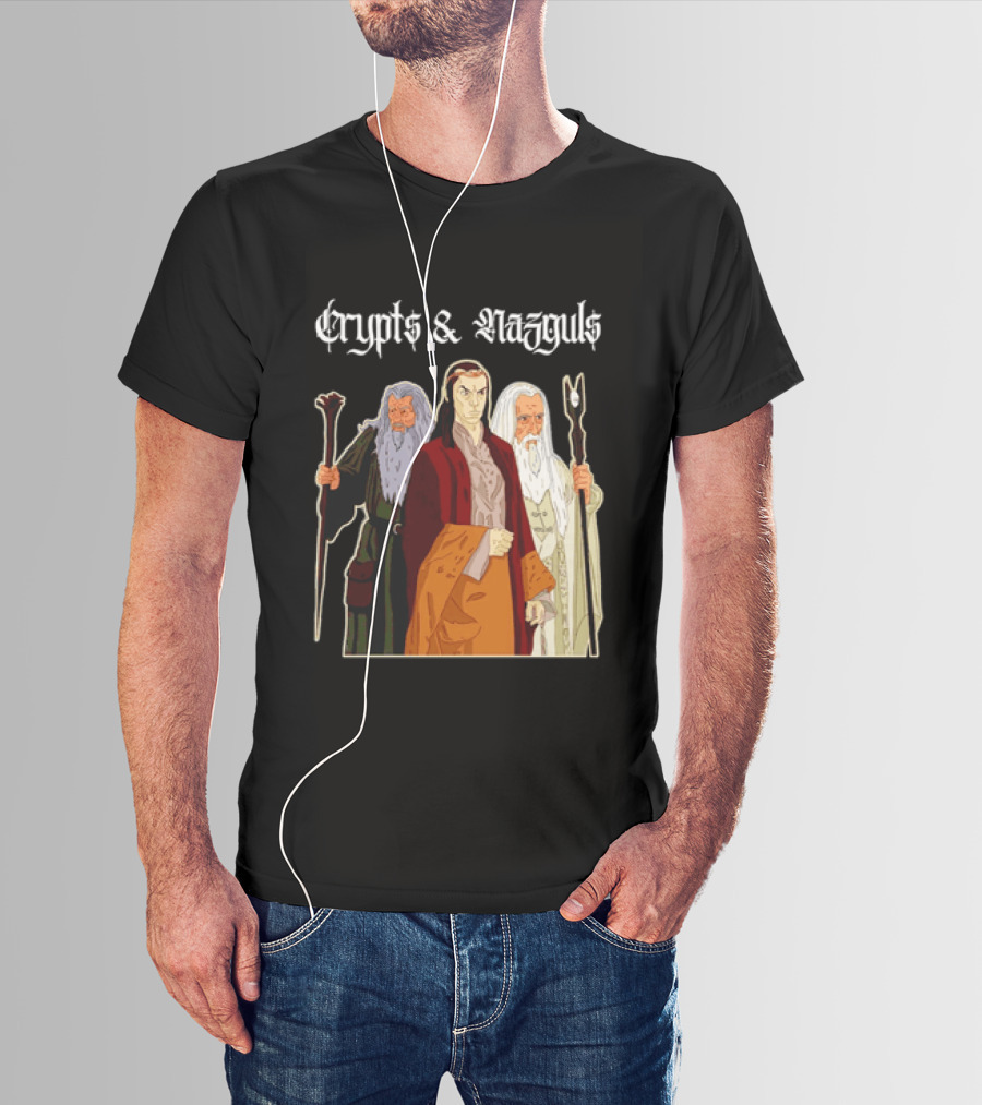 Crypts & Nazguls Dark Wizards Fantasy T-Shirt