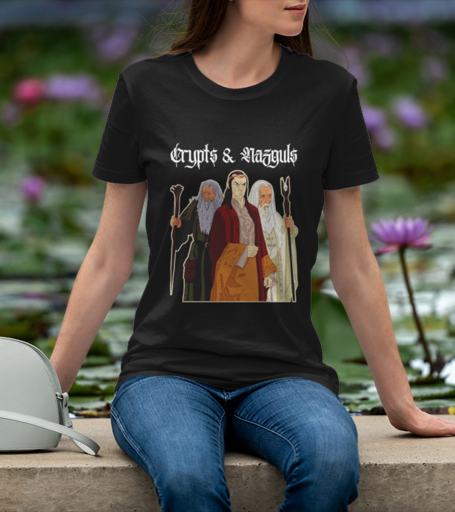 Crypts & Nazguls Dark Wizards Fantasy T-Shirt