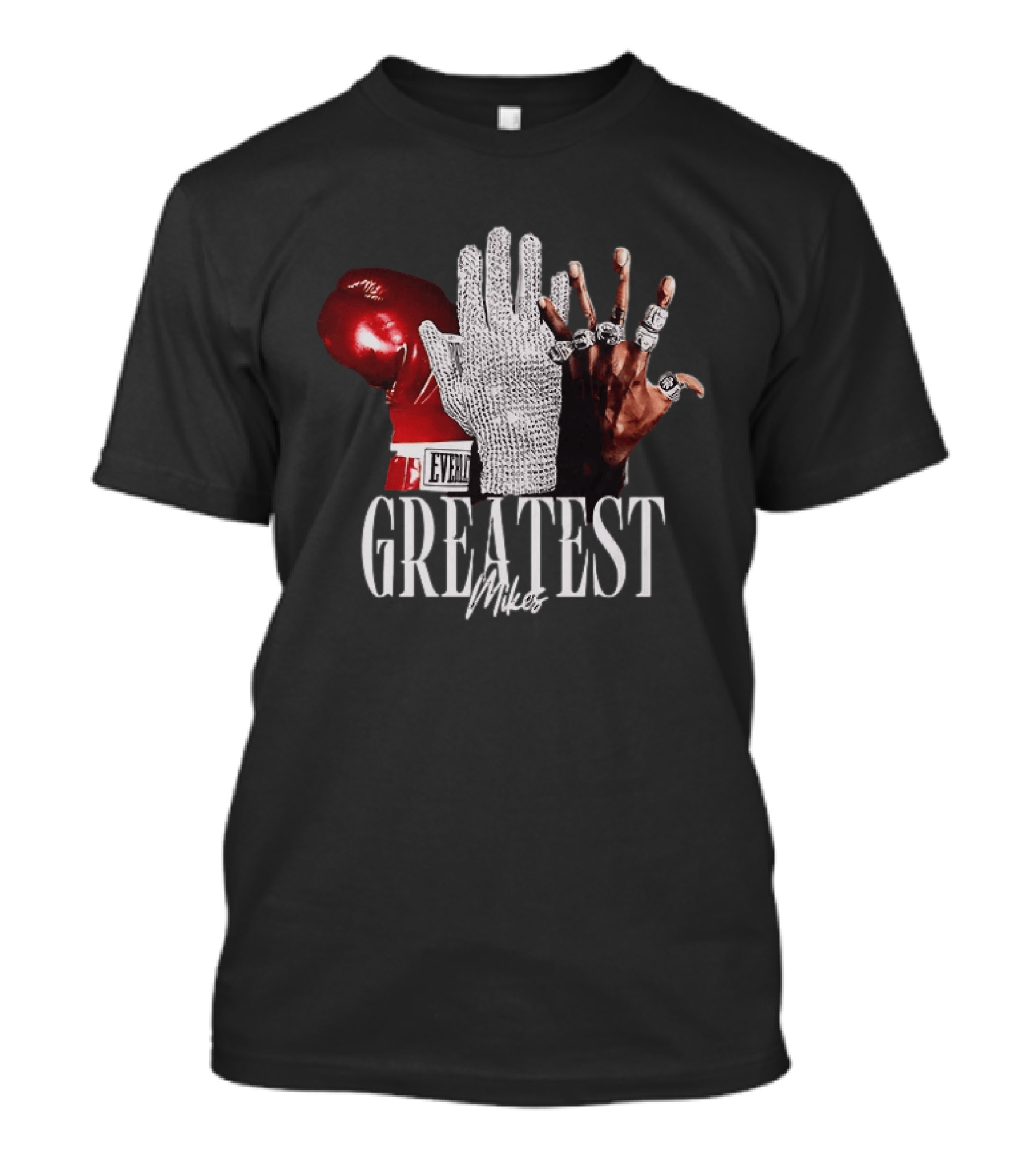 Greatest Mikes Glove Rhinestone Boxing Rings T-Shirt