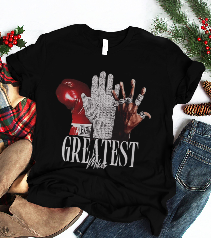 Greatest Mikes Glove Rhinestone Boxing Rings T-Shirt