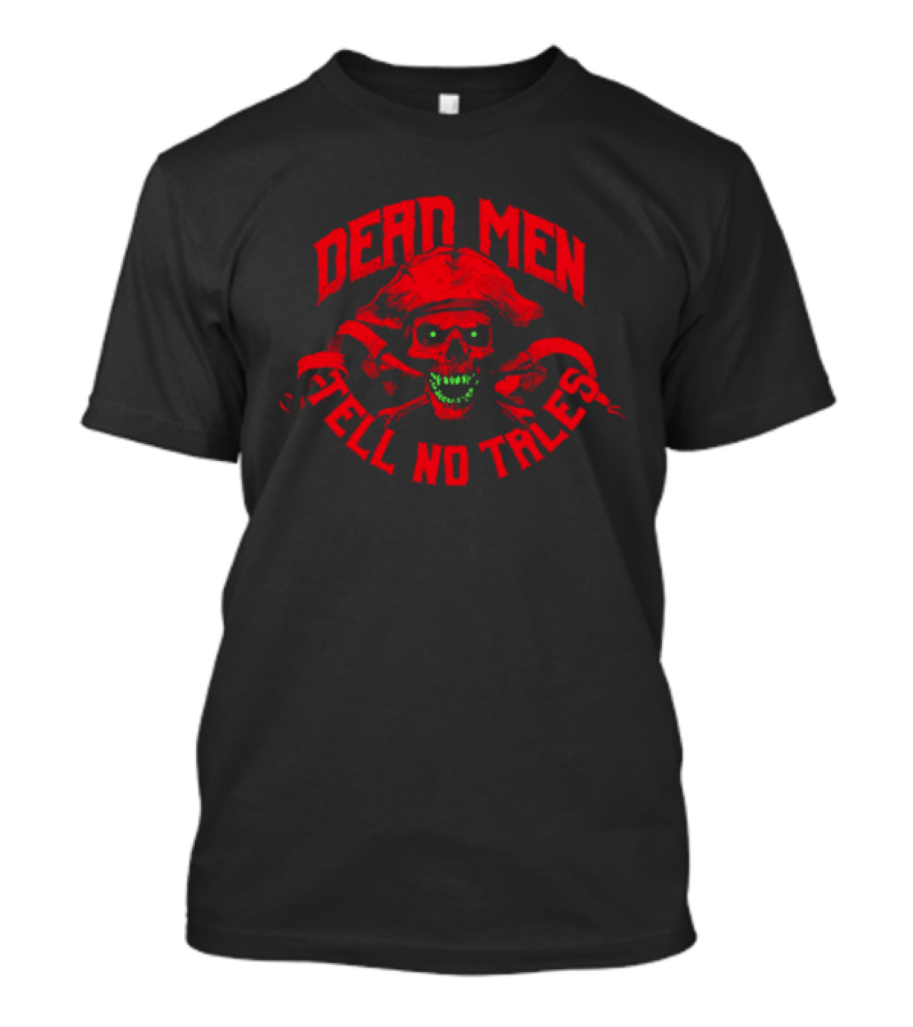 Dead Men Tell No Tales Skull With Bandana And Crossbones T-Shirt