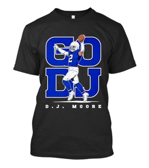 GO DJ D.J. Moore Football Player Buffalo Sports Blue 2 T-Shirt