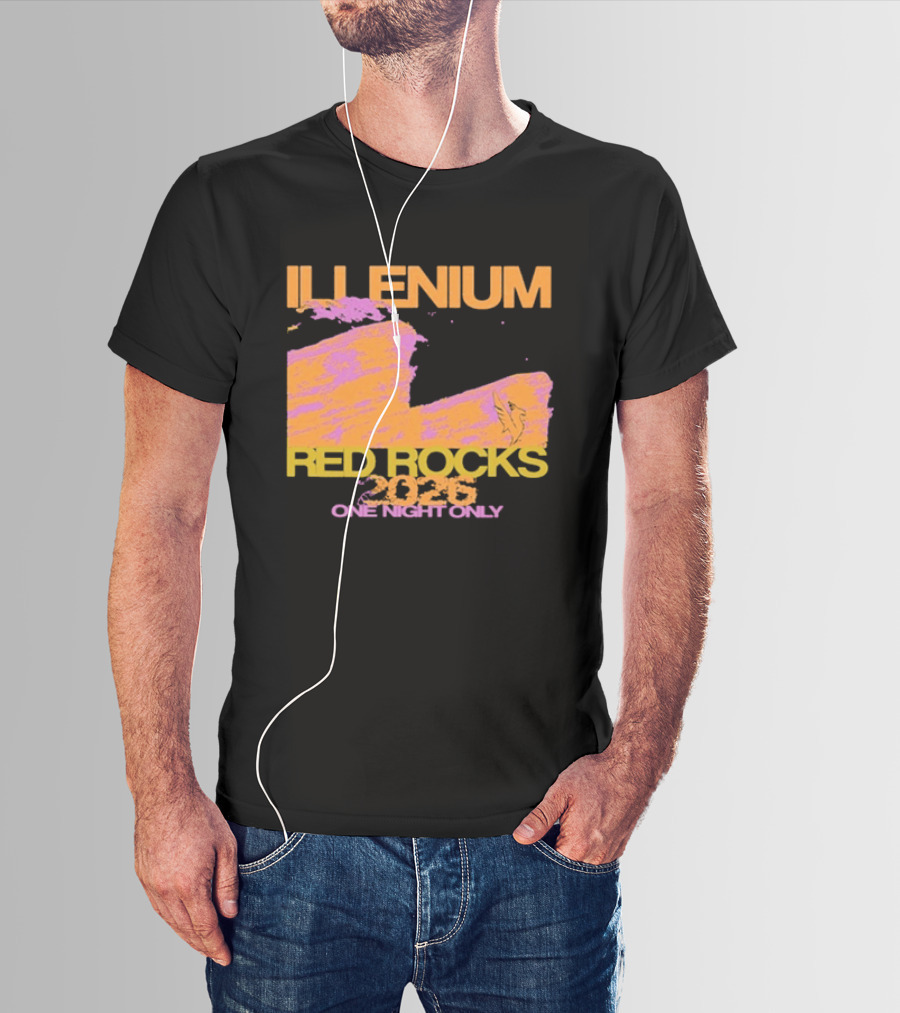 ILLENIUM Red Rocks 2026 One Night Only Event August 19 T-Shirt