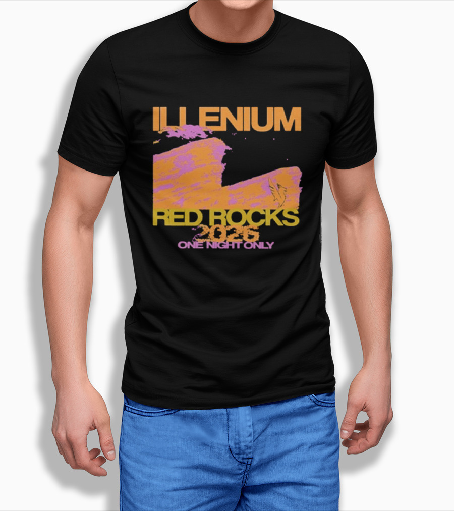 ILLENIUM Red Rocks 2026 One Night Only Event August 19 T-Shirt