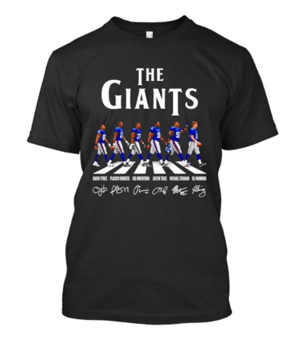 New York Giants Legends Abbey Road 2026 Manning Bradshaw Simms Taylor Strahan Cruz T-Shirt