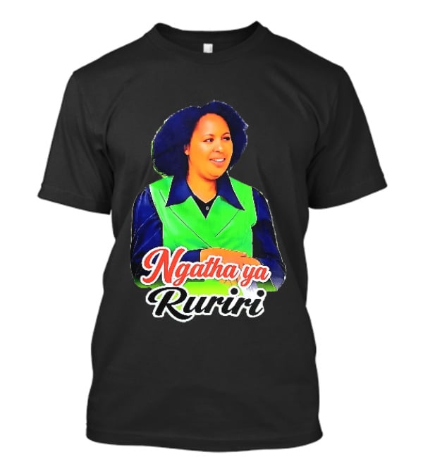 Ngatha Ya Ruriri Afro Woman In Green And Blue Outfit T-Shirt