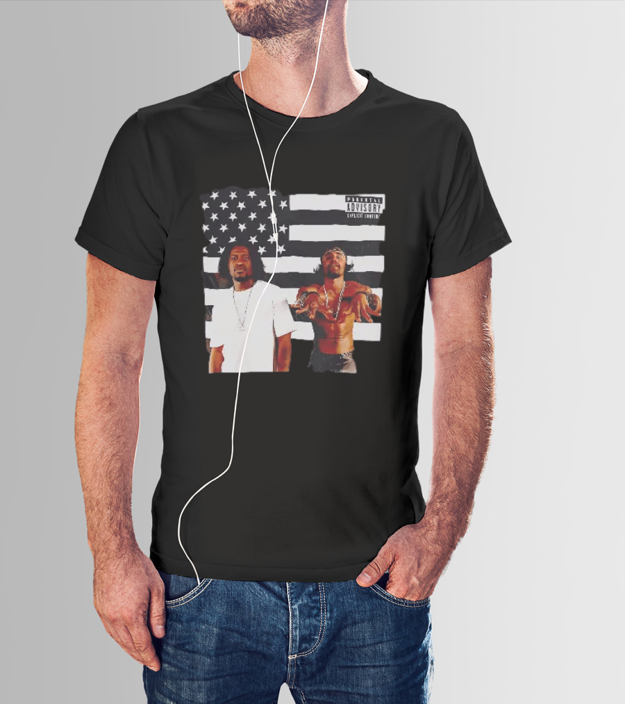 OutKirk Kirk X Floyd American Flag Explicit Content T-Shirt