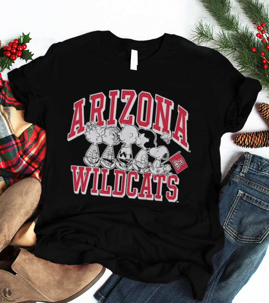 Peanuts Arizona Wildcats The Gang Collaboration T-Shirt