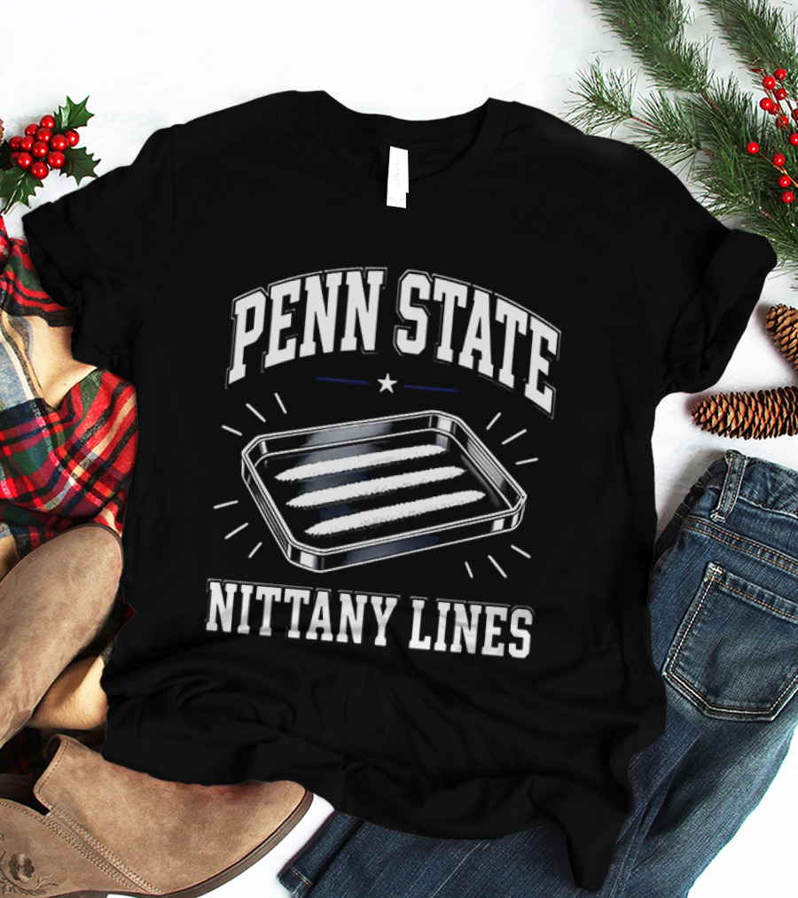 Penn State Nittany Lines Humor Cocaine Tray Jokes T-Shirt