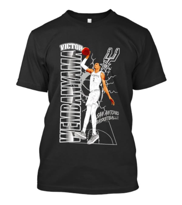 San Antonio Spurs Victor Wembanyama Basketball T-Shirt