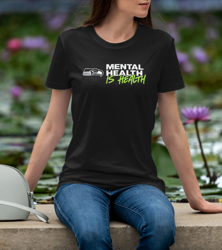 Seattle Seahawks Mental Health Is Health Bird Head T-Shirt