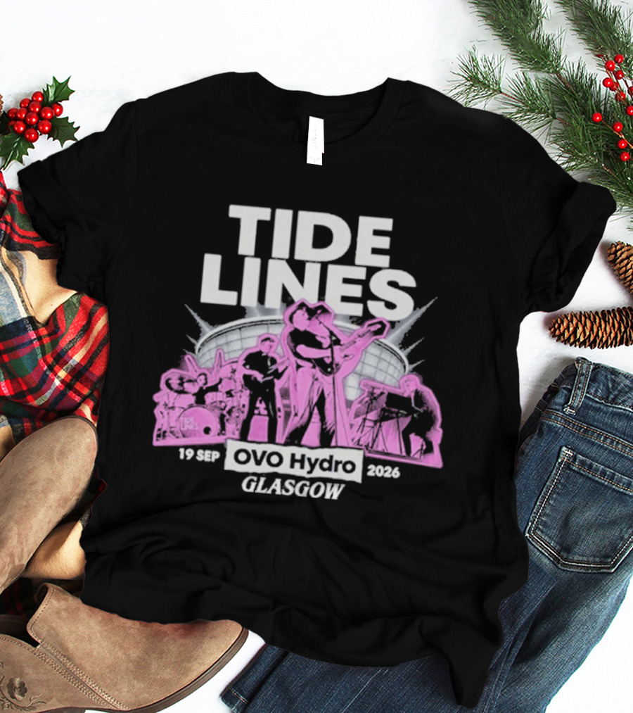 Tide Lines Live OVO Hydro September 19 2026 Glasgow Event T-Shirt