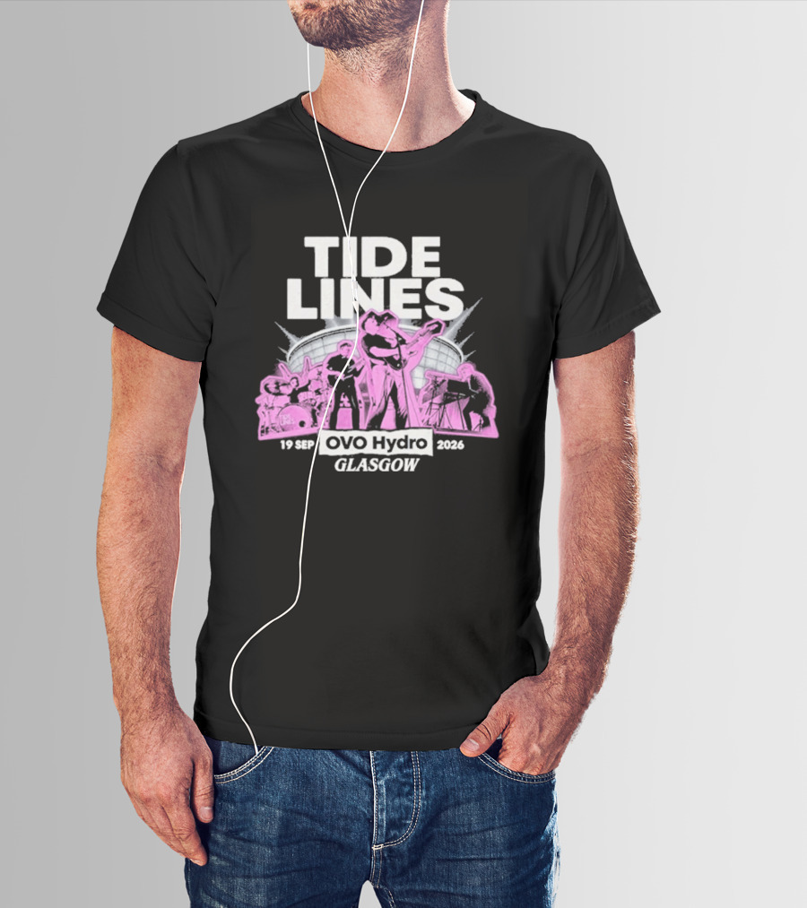 Tide Lines Live OVO Hydro September 19 2026 Glasgow Event T-Shirt
