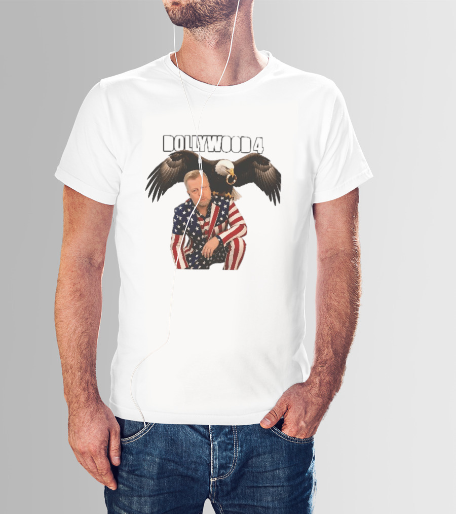 Dollywood 4 American Flag Suit Bald Eagle Ring T-Shirt