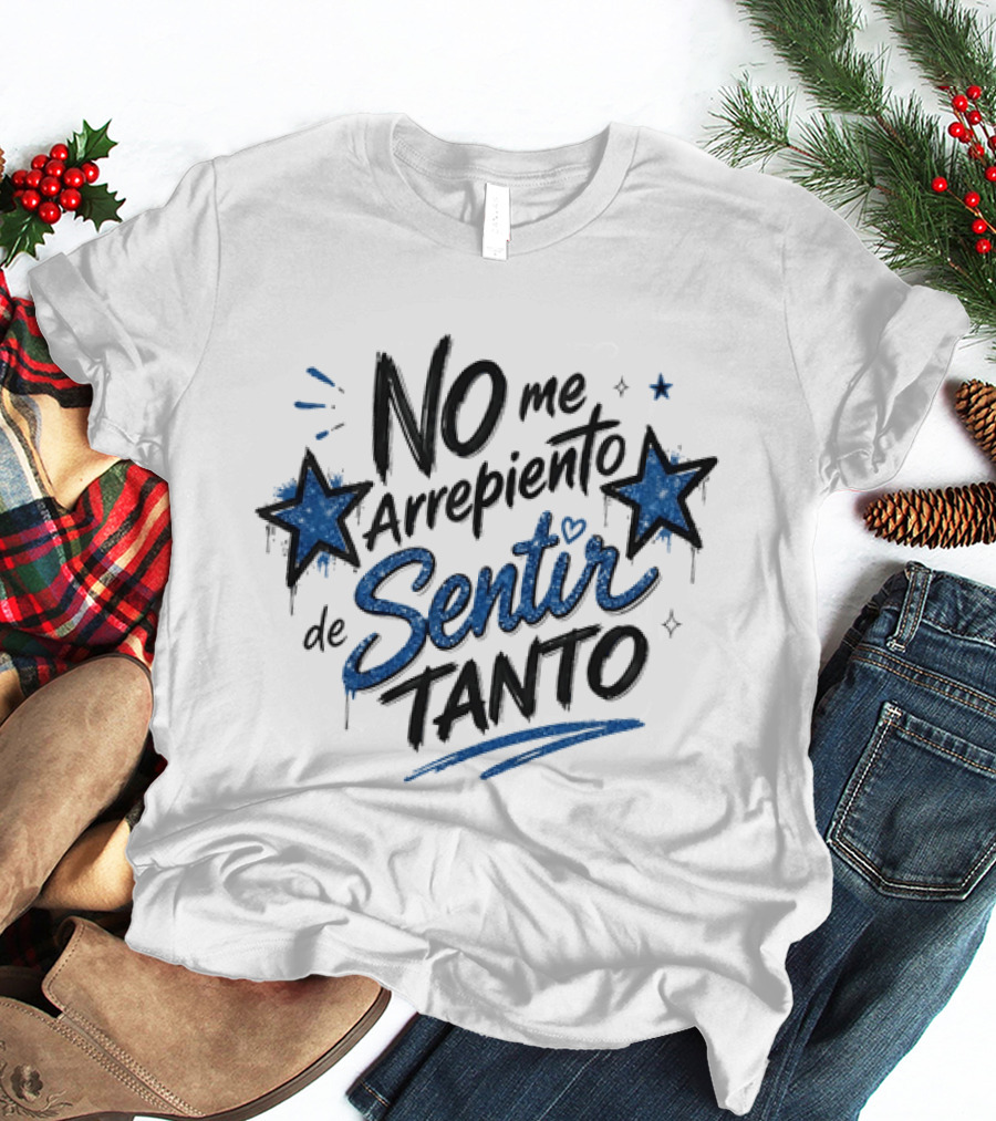 No Me Arrepiento De Sentir Tanto Stars Heart T-Shirt