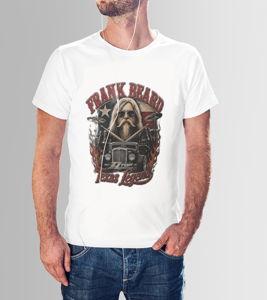 Frank Beard ZZ Top Texas Legend T-Shirt