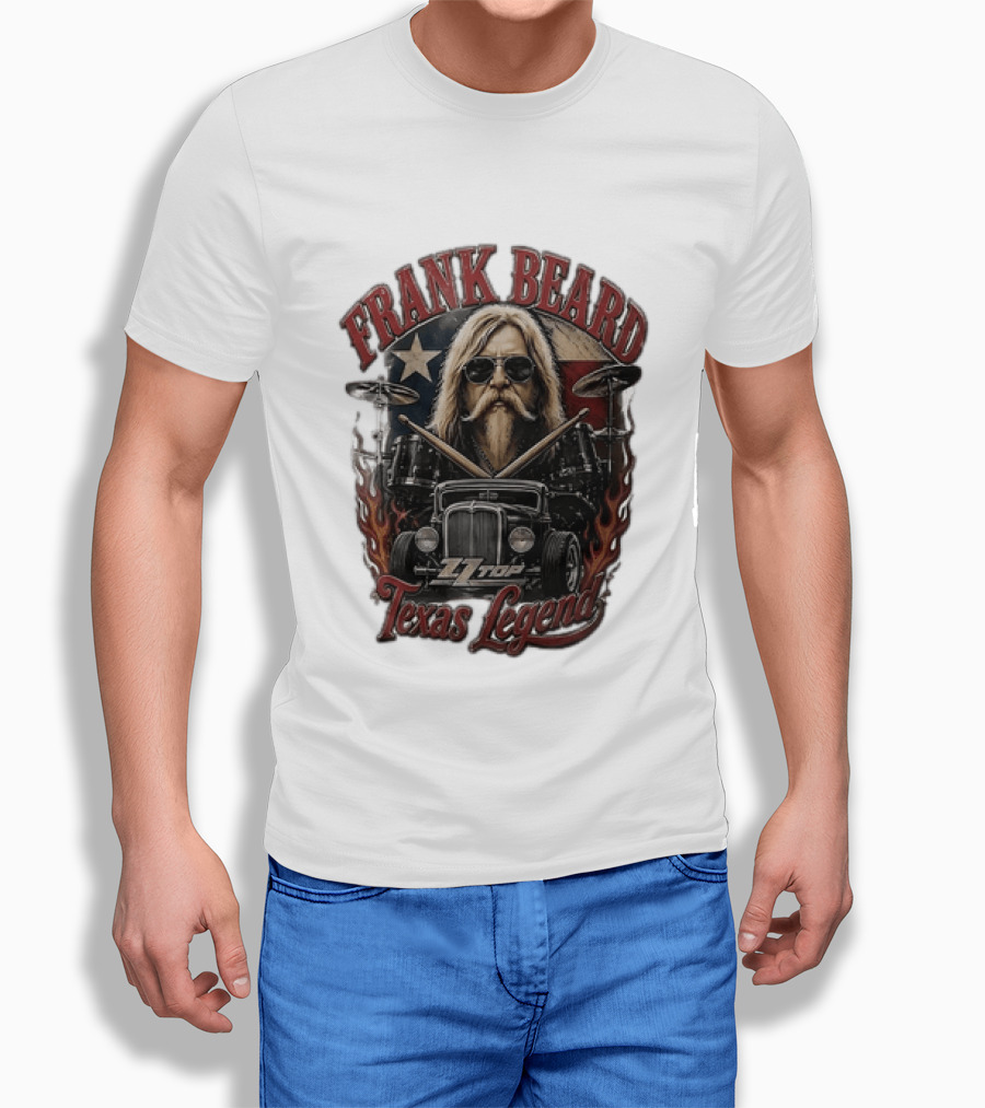 Frank Beard ZZ Top Texas Legend T-Shirt