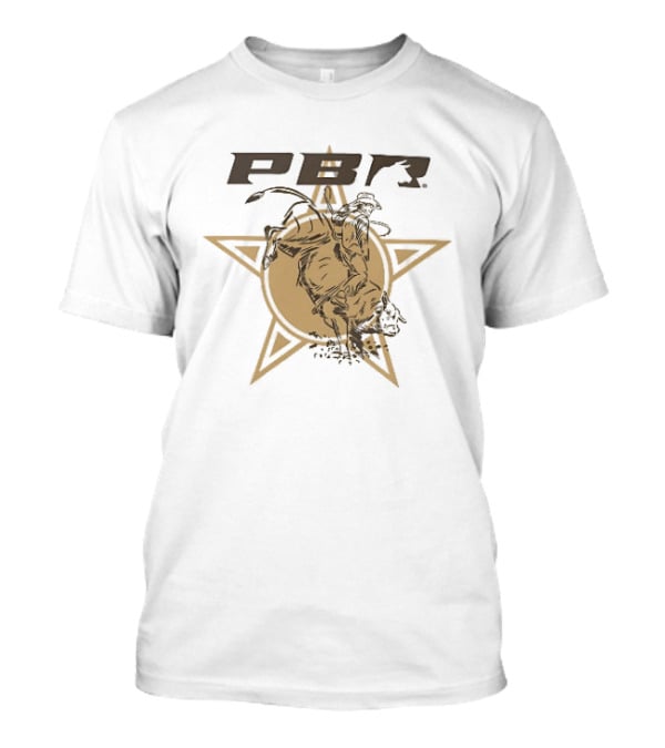 PBR Bull Riding Star Stylized Bull Rider T-Shirt