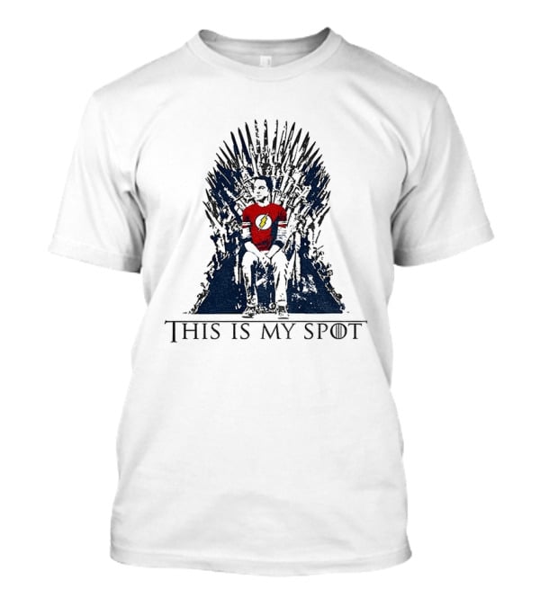 The Big Bang Theory Sheldon Cooper This Is My Spot Iron Throne T-Shirt