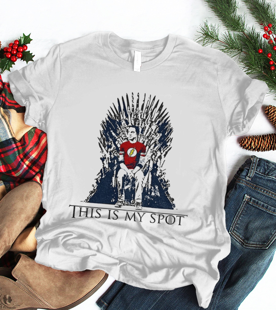 The Big Bang Theory Sheldon Cooper This Is My Spot Iron Throne T-Shirt