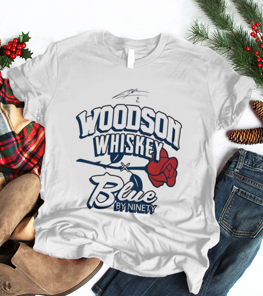 Woodson Whiskey Blue By Ninety Red Rose Collaboration T-Shirt