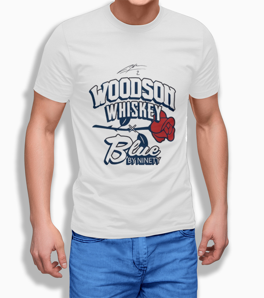 Woodson Whiskey Blue By Ninety Red Rose Collaboration T-Shirt