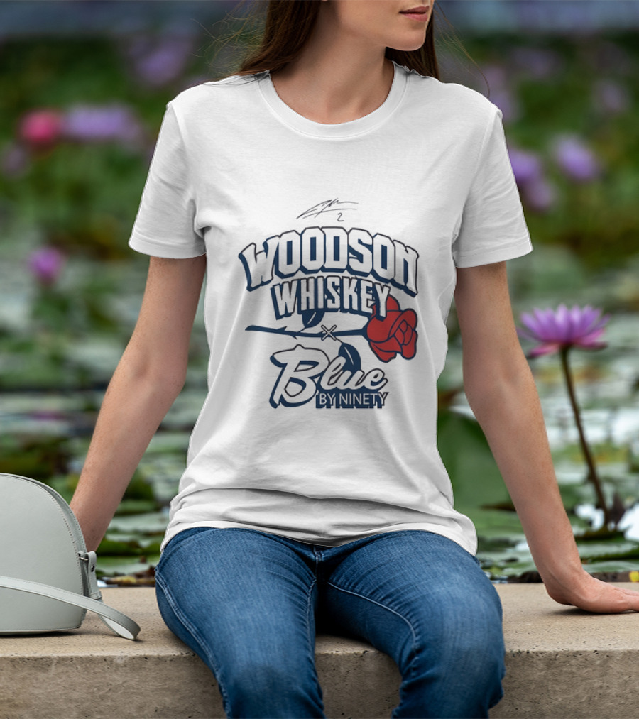 Woodson Whiskey Blue By Ninety Red Rose Collaboration T-Shirt
