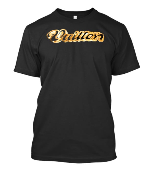 50 Cent Vuitton 3D Gold T-Shirt