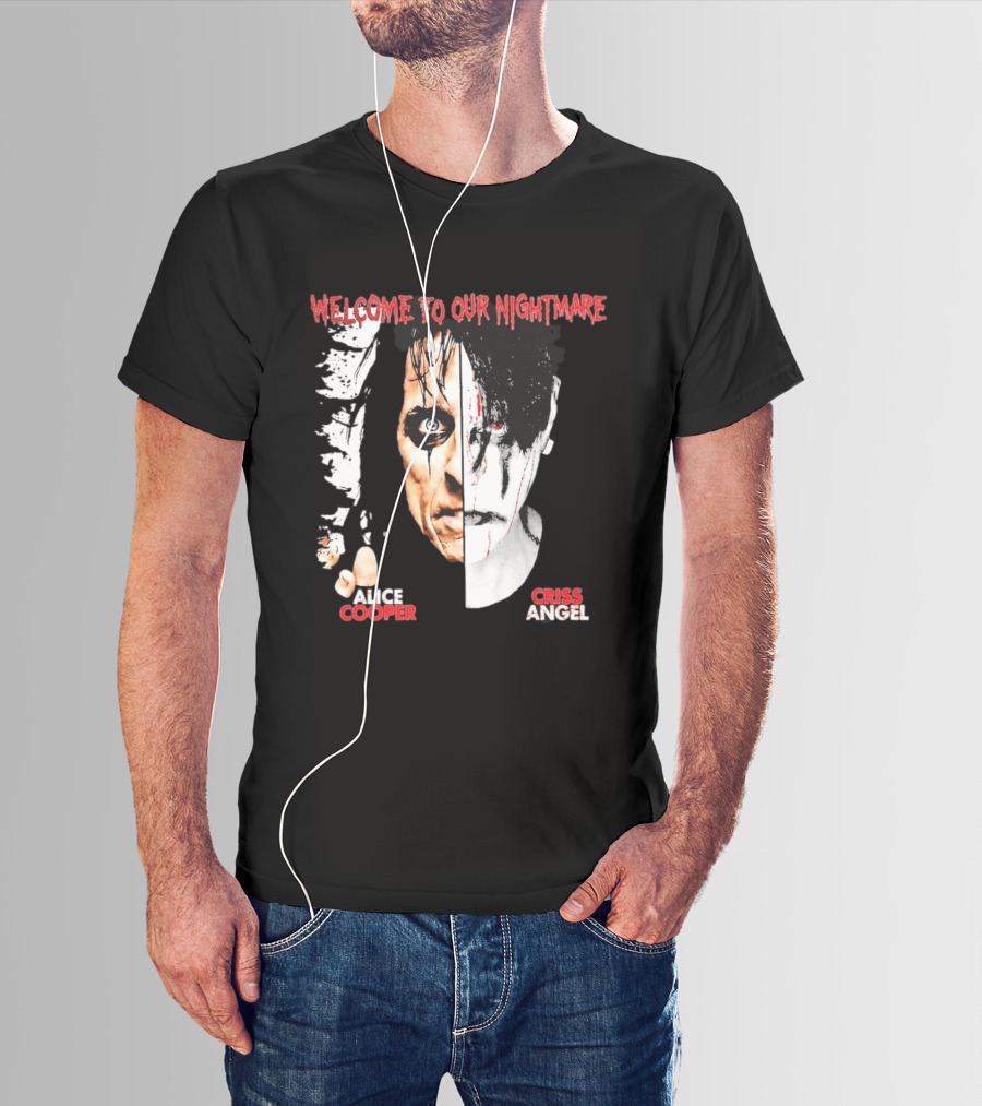 Welcome To Our Nightmare Alice Cooper Criss Angel Collaboration T-Shirt