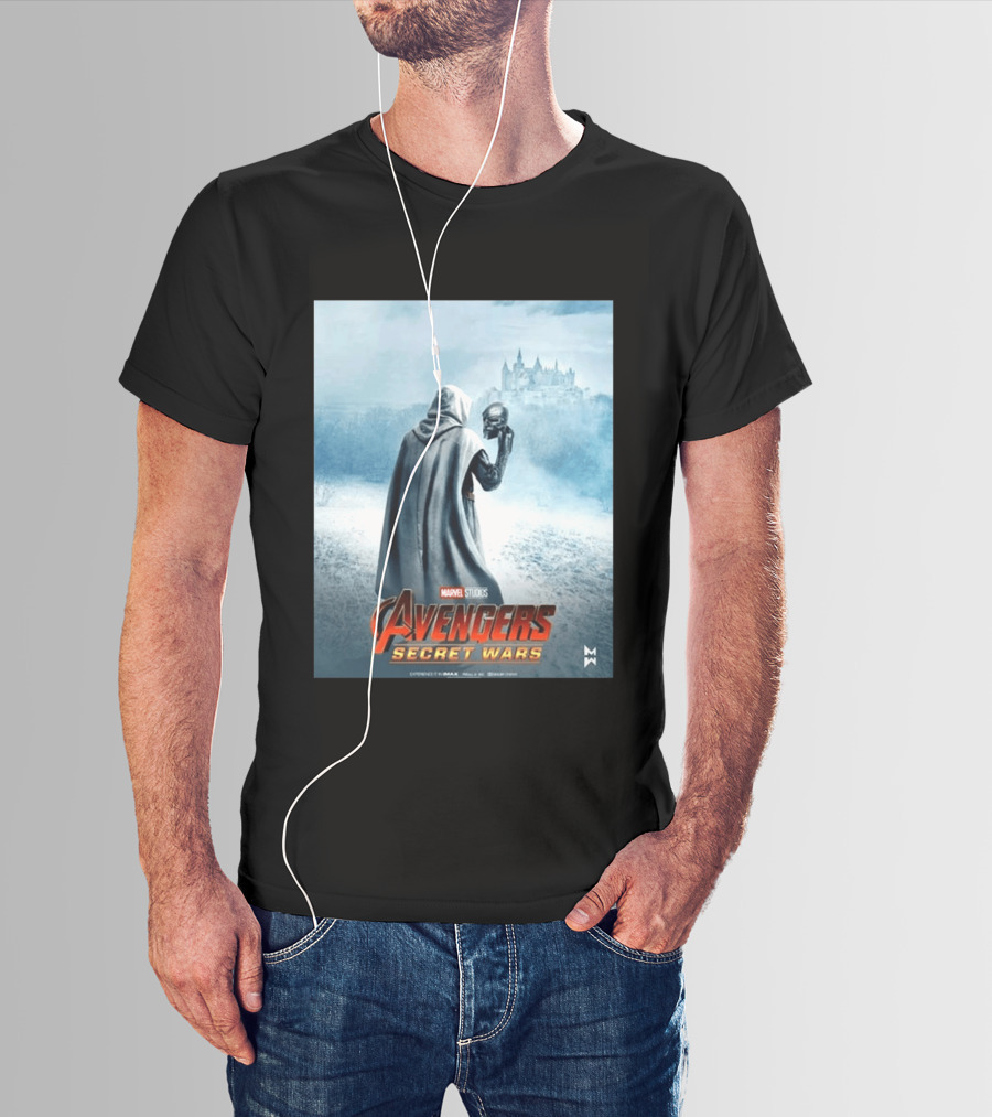 Marvel Studios Avengers Secret Wars Doctor Doom Hooded Villain Castle T-Shirt