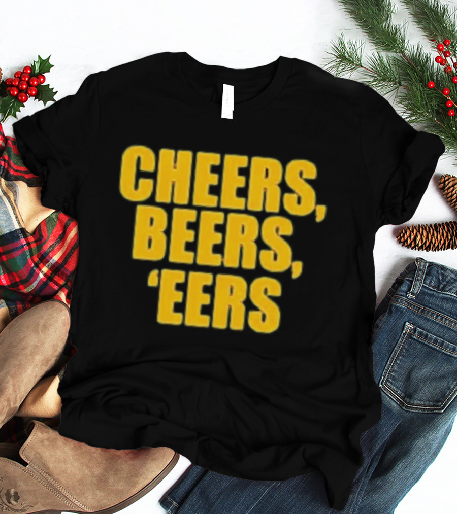 Cheers Beers 'Eers West Virginia Mountaineers NCAA Tailgate Party T-Shirt