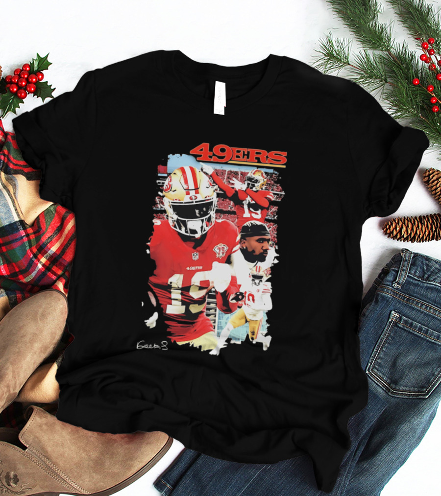 San Francisco 49ers Deebo Samuel 19 NFL Football Collage T-Shirt