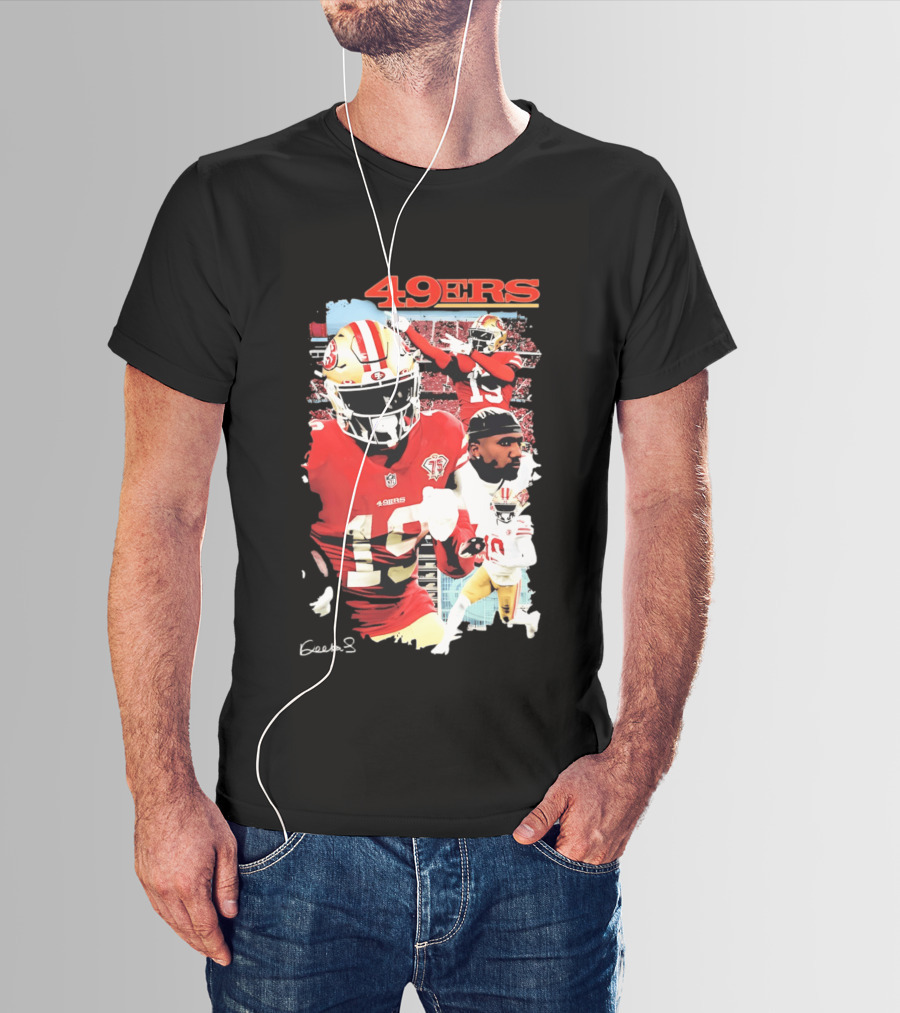San Francisco 49ers Deebo Samuel 19 NFL Football Collage T-Shirt