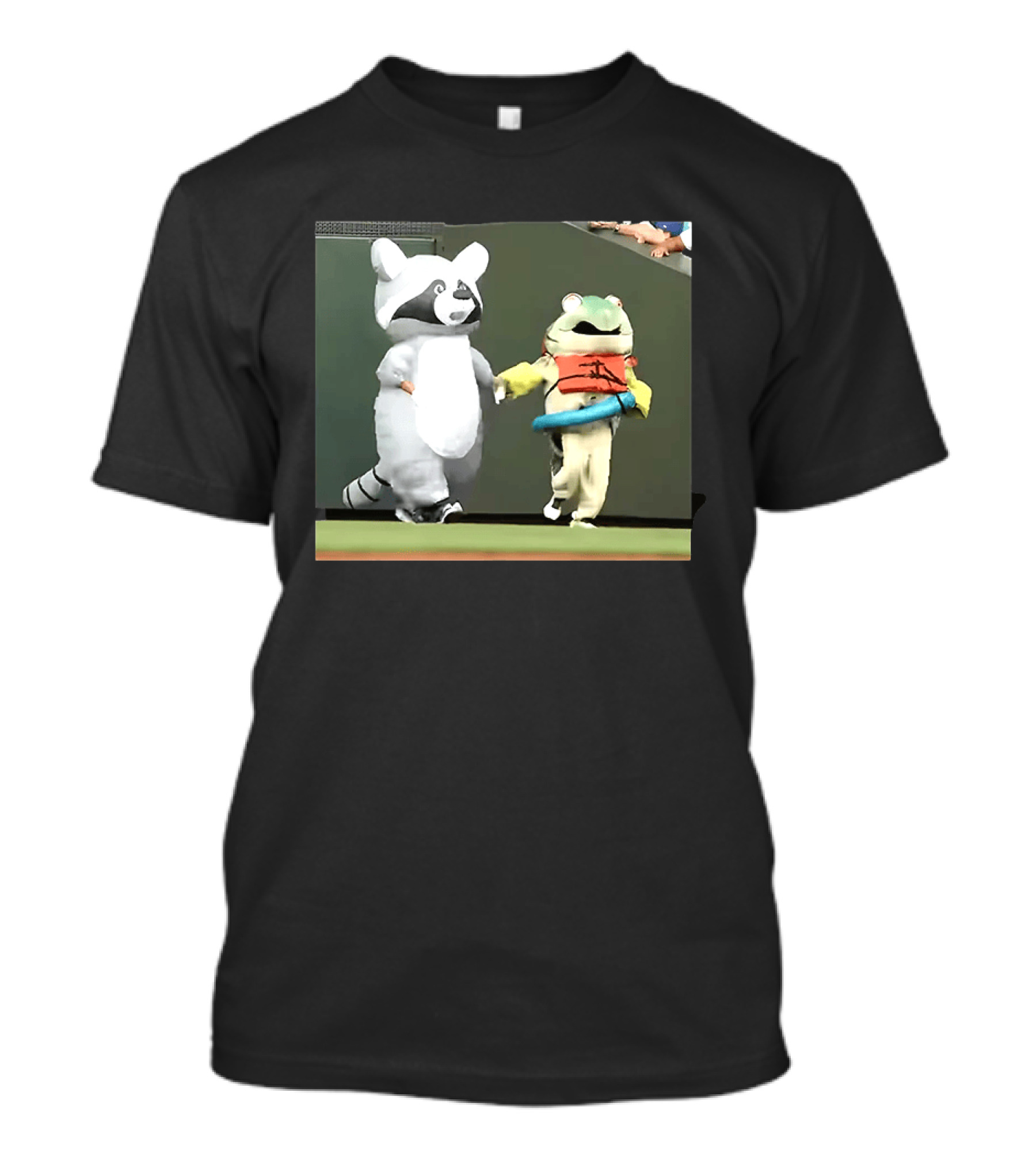 Seattle Mariners Mascots Jimothy Vs Humpy Salmon Running Event T-Shirt