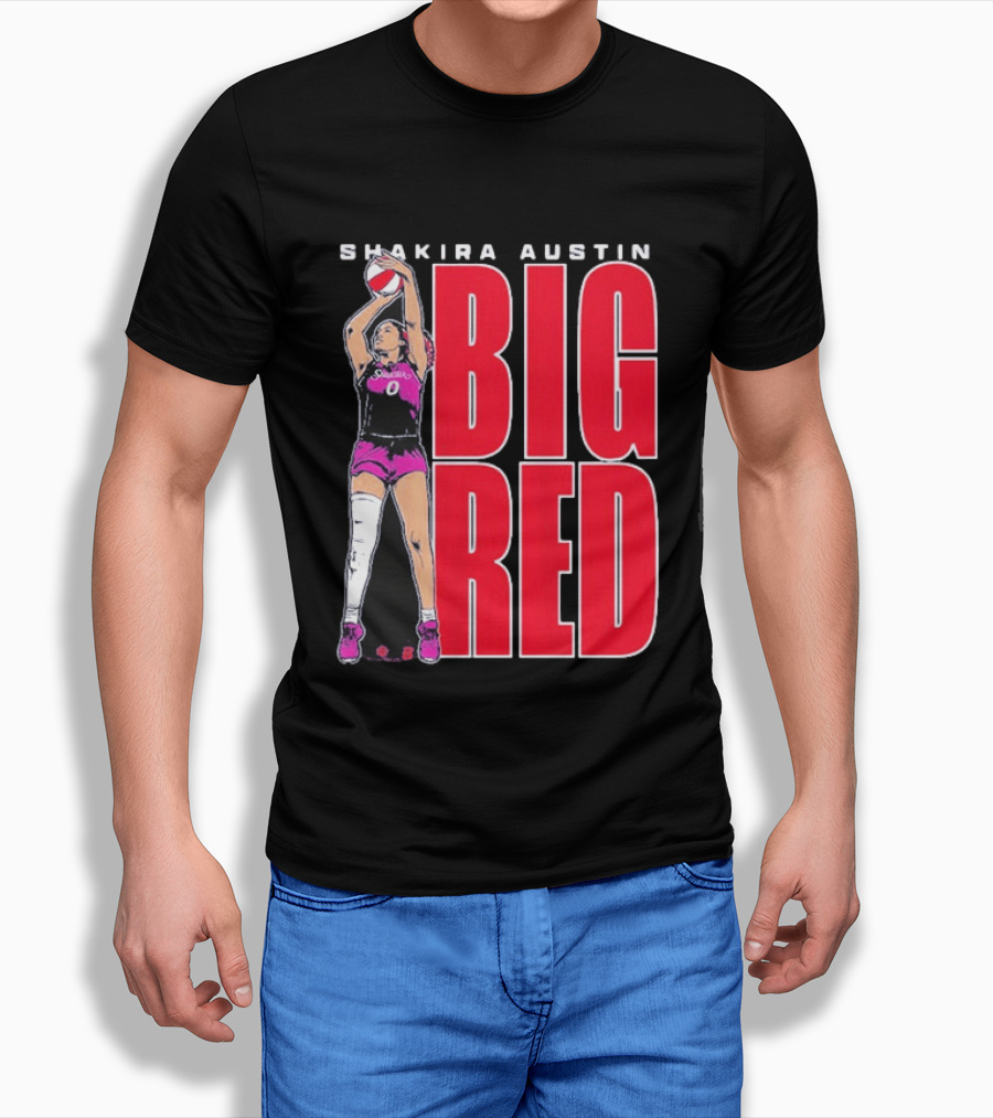 Shakira Austin Big Red Basketball Player T-Shirt