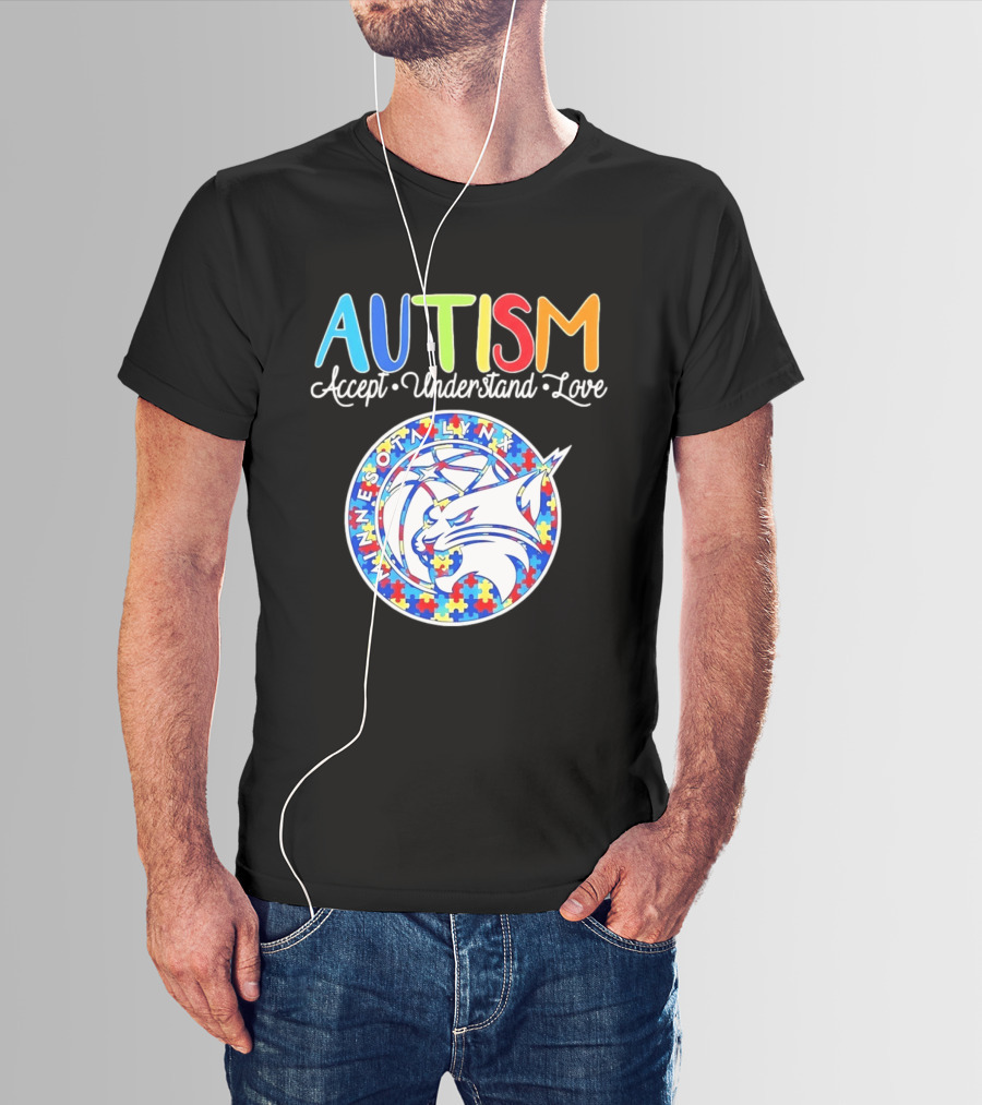 Minnesota Lynx Autism Accept Understand Love 2026 T-Shirt